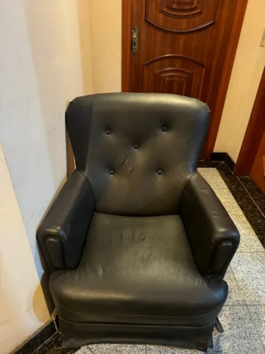 Cadeira do Papai Preta - Confortável e Conservada!