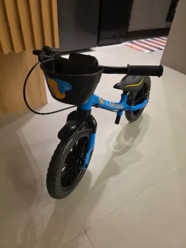 Bicicleta Infantil Equilibrio Sem Pedal Balance Azul Nathor