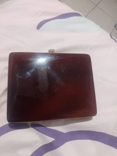 Clutch vintage porta maquiagem
