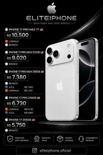 iPhones Lacrados com Garantia Apple