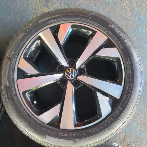 RODAS VW NIVUS ARO 17 5X100 ORIGINAIS E PNEUS 205/55
