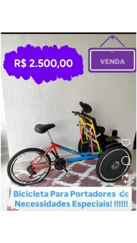 Bicicleta especial marca adaptados 