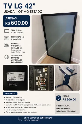 Tv LG 42 polegadas 
