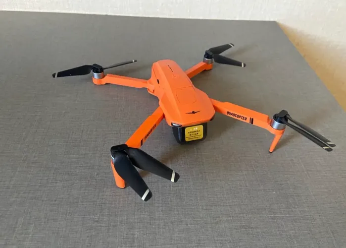 Drone L900 Pro Se Mini Drones 4k Com Gps Com 3 Baterias Laranja