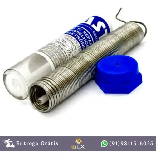 Solda Em Tubo 1mm 25g 63x34 Azul Solda Cast *ENTREGA GRÁTIS*