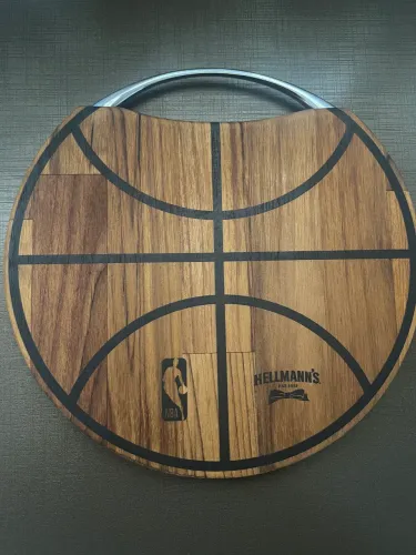 Tábua de madeira Bola de Basquete NBA - Item de Coleção 