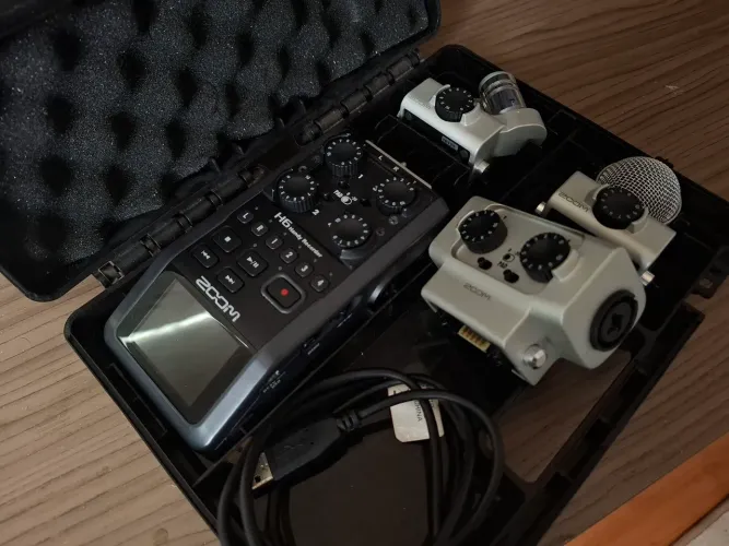 Gravador ZOOM H6 + Expander XLR