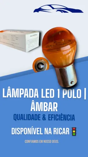 LAMPADA 1 POLO | LED LARANJA