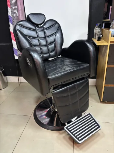 Cadeira de barbeiro Base Grande - Preto