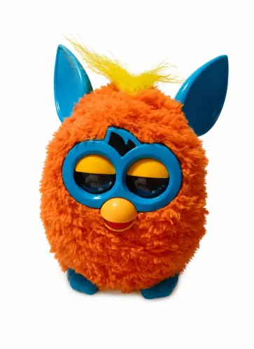 Furby Original Laranja e Azul Hasbro ? Não Funciona ? Leia Descrição