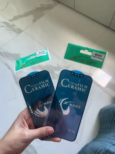 Kit 2 películas de privacidade, cerâmica e fosca para iPhone 13/13 pro/14.