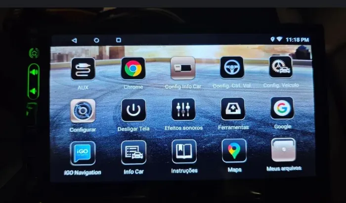 Central Multimídia Android 7" H-Tech HT-7210CA - CarPlay e Android Auto Sem Fio