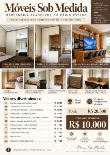 Móveis sob medida / planejados - apartamento completo