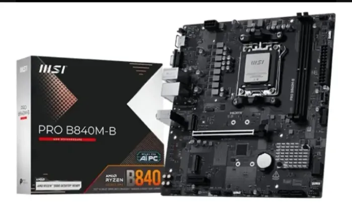 Placa-mãe MSI PRO B840M-B AM5 - Nova