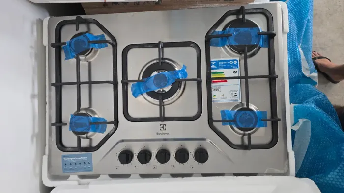 Cooktop Inox 5 Bocas a Gás Electrolux
