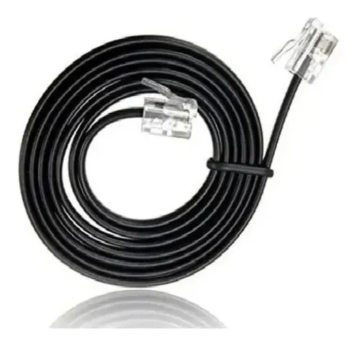 Cabo Extensor P/ Telefone Rj11 4 Vias 5m Preto Storm *ENTREGA GRÁTIS*