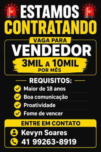 Vendedor - Inicio Imediato