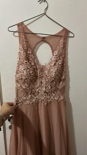 vestido de festa rosé