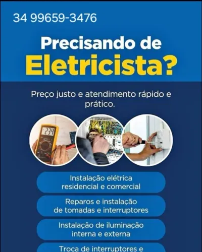 Eletricista residencial  instalação e manutenção de ar-condicionado 