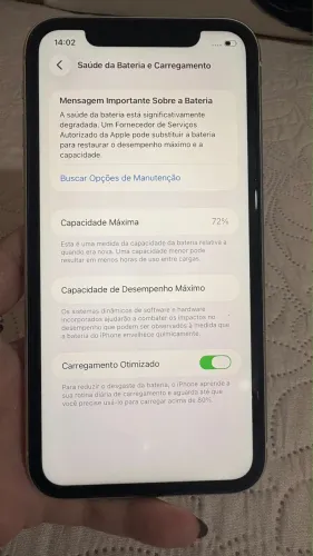 iPhone branco 128 GB + cabo original + fone
