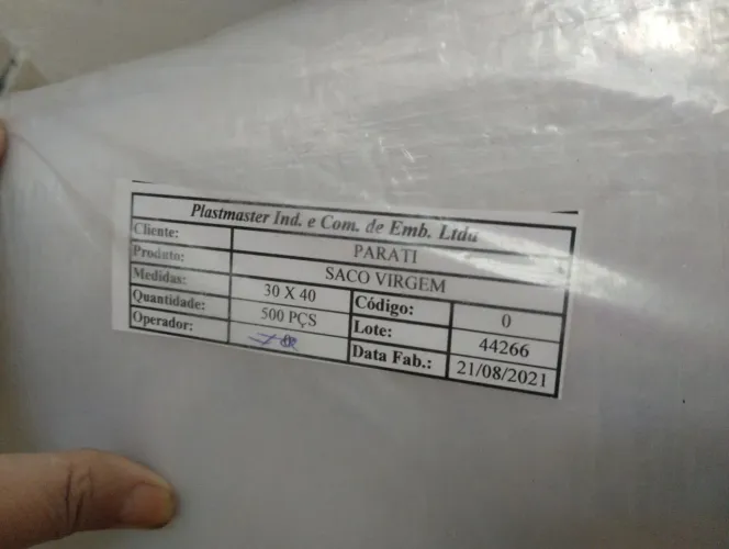 Sacos pra por ítens.