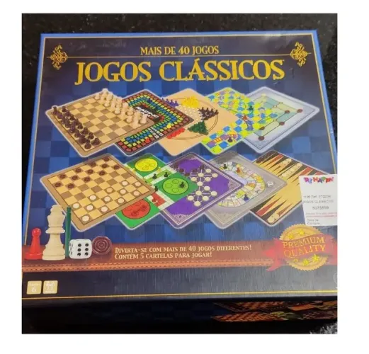 Jogos clássicos - 100 jogos - Jogo de tabuleiro - Ambassador New toys