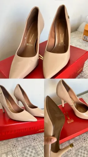 Scarpin nude Salto médio N 38