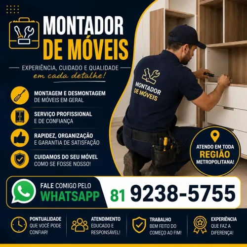 Montador de moveis janga pau amarelo maria farinha