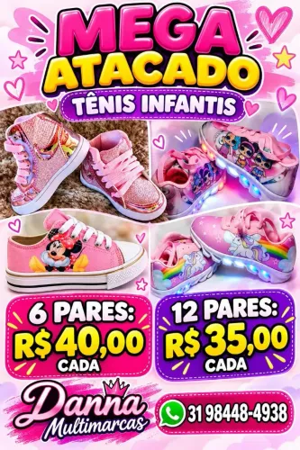 Mega Atacado Tênis Infantil !!!
