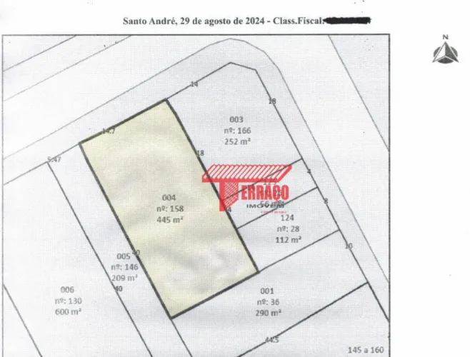 Terreno à venda, 445 m² - Vila Alzira - Santo André/SP