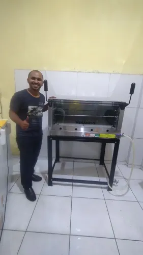 FORNO INDÚSTRIAL A GÁS INOX ROMA FIRI 90 CM VENÂNCIO 
