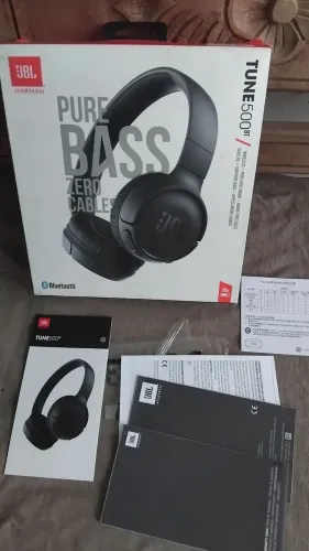 Caixa Fone Jbl Tune 500bt Original + Manual 
