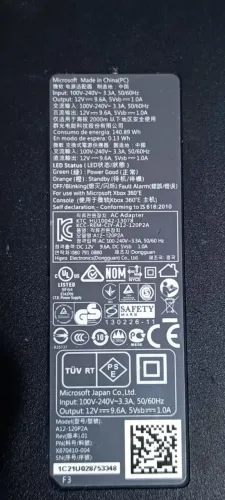 Fonte Xbox 360 super slim 1 pino original