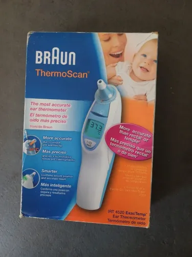 Termômetro de Ouvido Braun ThermoScan IRT 4520 - Novo e Lacrado