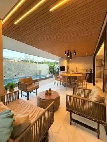 sun set boulevard - Casa Alto Padrão/Casa no Sunset Boulevard, mobiliada, automatizada, co