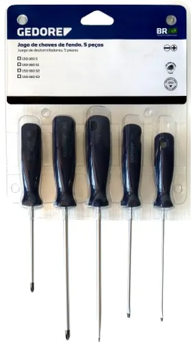 Jogo de Chave de Fenda Philips 5 Peças Gedore