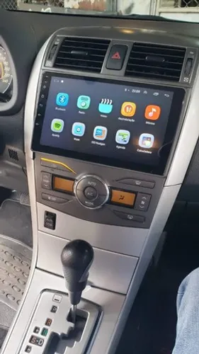 Multimídia Android Tela 9 polegadas toyota corolla 2007a 2013