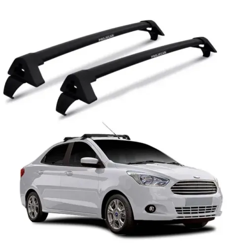 Rack Teto Ford Ka 2014 Sedan / Hatch - Preto - Projecar