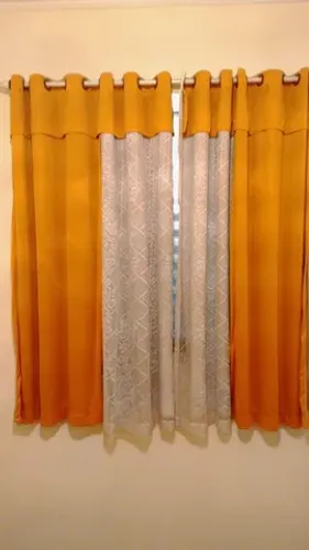 03 Cortinas De Janela e Parede Com Bandô e Forro - Novas