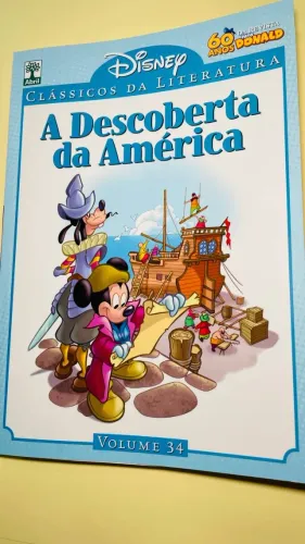 Clássicos da Literatura Disney Volume 34 - A Descoberta da América - Editora Abril
