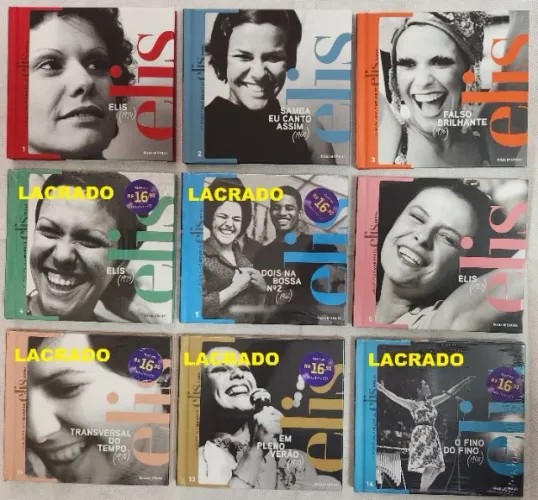 Elis Regina - Coleção Folha - O Melhor de Elis Regina (Lote com 9cds)
