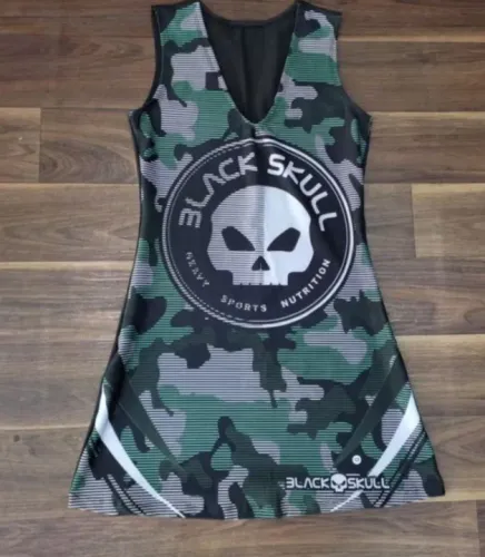 Vestido suplex treino caveira