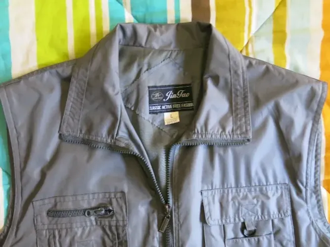 Colete Nylon Cinza Jin Tao tamanho G (L)