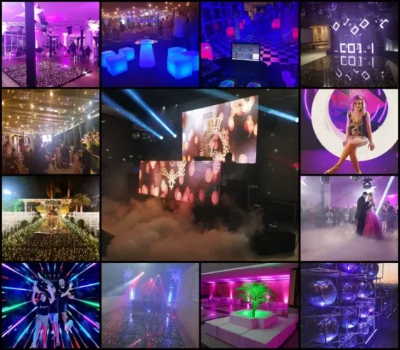 Dj Som Iluminação para Festas - Pista de Led e muito mais- Monte seu orçamento