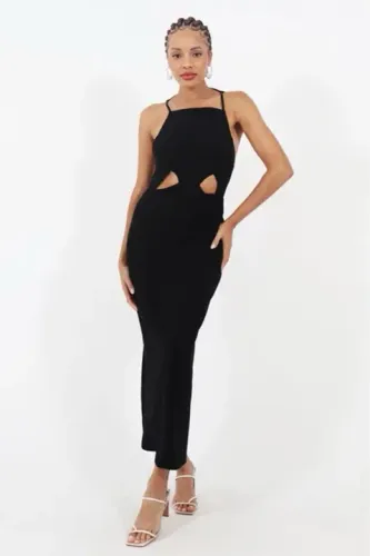 Vestido MIDI preto feminino novo M