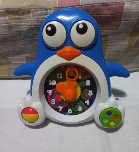 Brinquedo Bebê - Relógio pinguim - Hora de Brincar - Winfun<br> 
