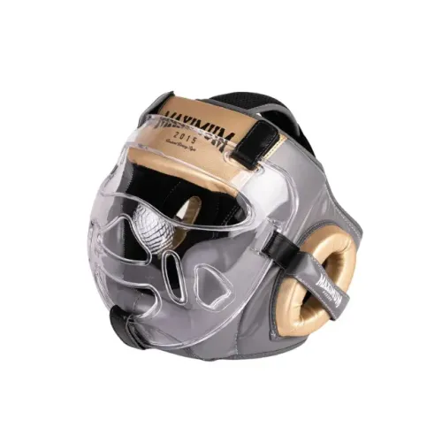 Capacete Protetor Cabeça Viseira Fechado Boxe Mma Muay Thai Maximum