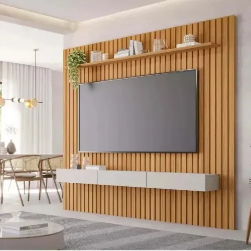 Painel Ripado para TV (G.I.G.A.N.T.E) Portas e Gaveta