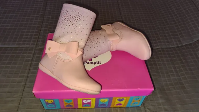 Bota Infantil Feminina Cano Alto Pampili