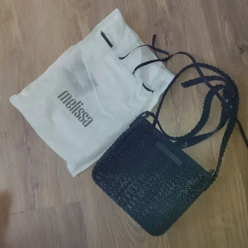 Bolsa Melissa Transparente Preta